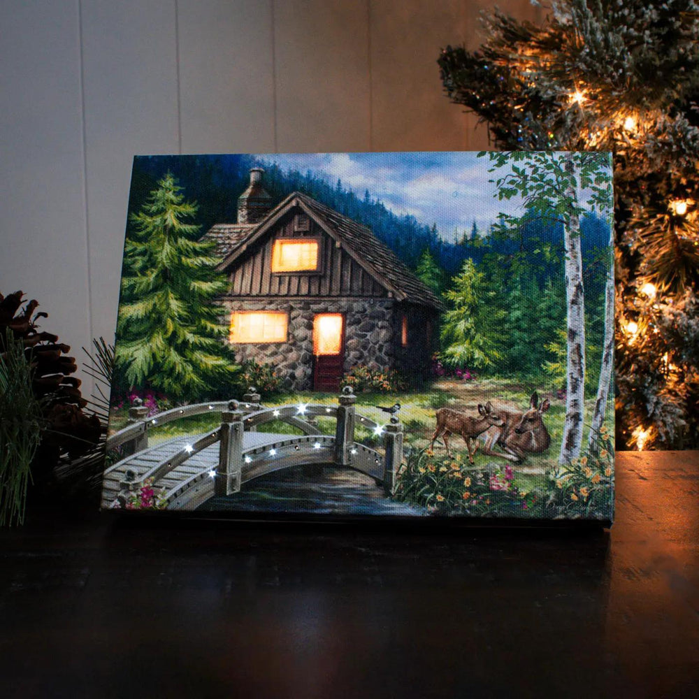 Lighted Tabletop Canvas | The Cottage Lighted Tabletop Canvas | The Cottage