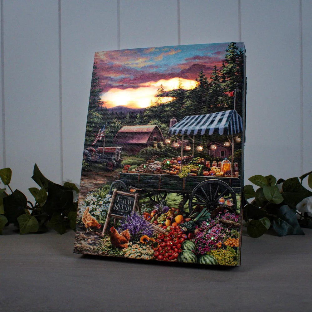 Lighted Tabletop Canvas | The Farmstand Lighted Tabletop Canvas | The Farmstand