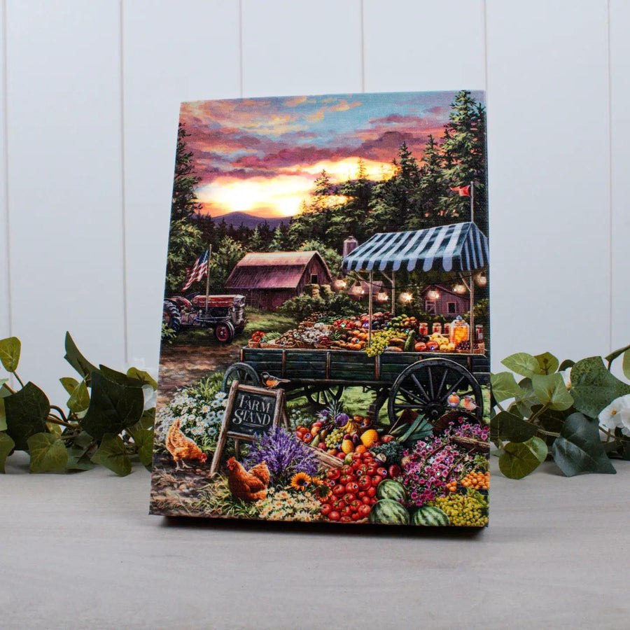 Lighted Tabletop Canvas | The Farmstand Lighted Tabletop Canvas | The Farmstand