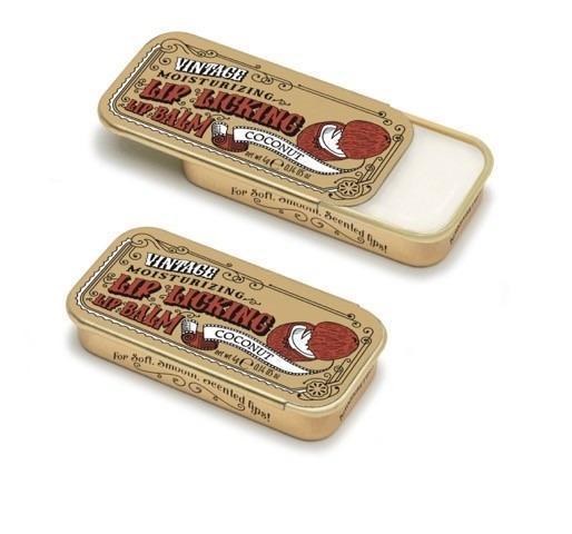 Lip Licking Lip Balm Vintage Slider Tin | Coconut Lip Licking Lip Balm Vintage Slider Tin | Coconut