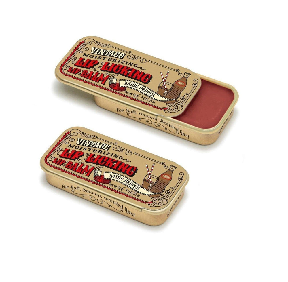 Lip Licking Lip Balm Vintage Slider Tin | Miss Pepper Lip Licking Lip Balm Vintage Slider Tin | Miss Pepper