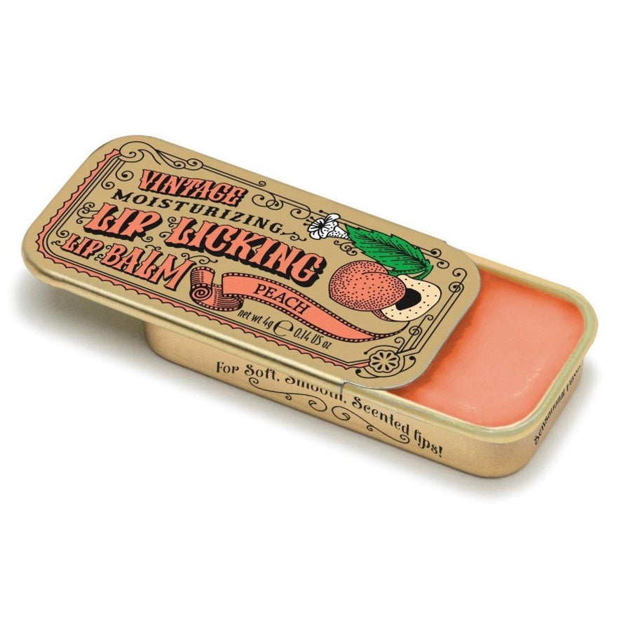 Lip Licking Lip Balm Vintage Slider Tin | Peach Lip Licking Lip Balm Vintage Slider Tin | Peach