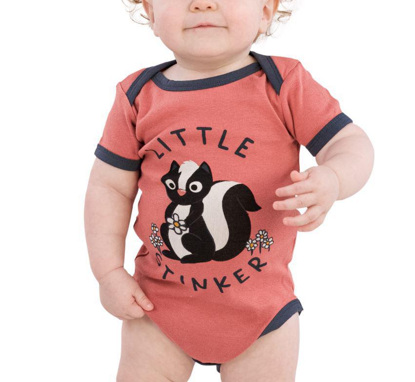 Little Stinker Infant Creeper Onesie | Pink