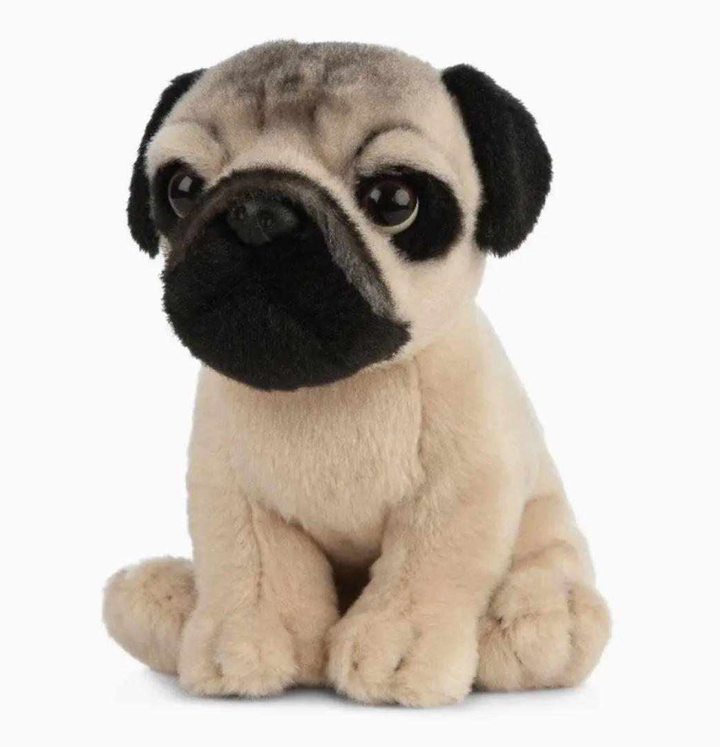 Living Nature Pug Puppy Soft Toy