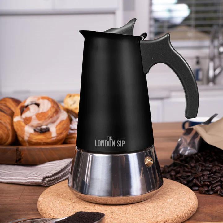 London Sip Stainless Steel Stovetop Espresso Coffee Maker London Sip Stainless Steel Stovetop Espresso Coffee Maker