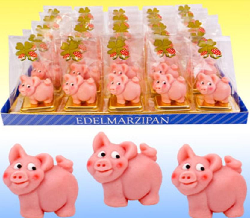 Lucky Marzipan Pig Single