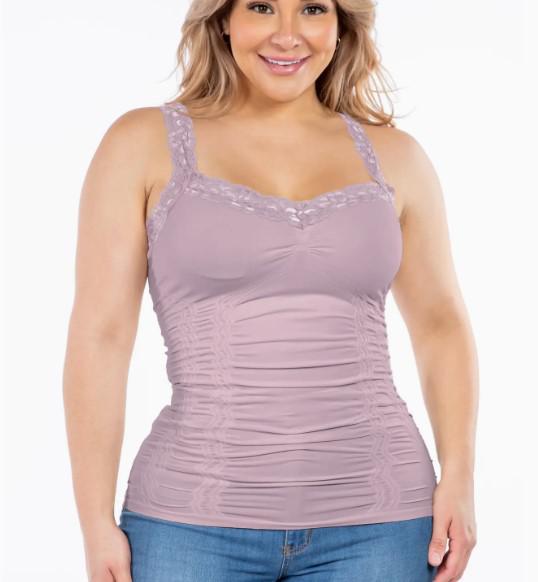 M. Rena Seamless Laced Camisole Corset Plus Size