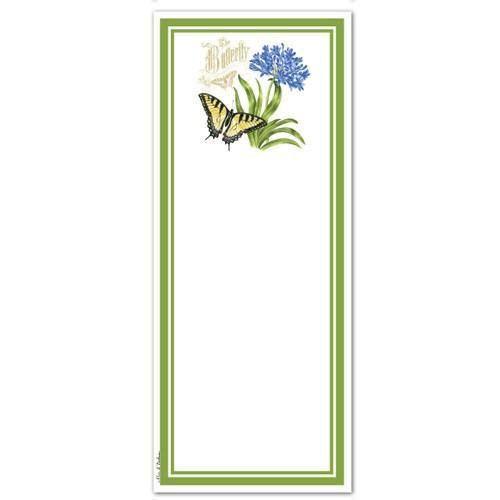 Magnetic Note Pad | Agapanthus & Butterfly Magnetic Note Pad | Agapanthus & Butterfly