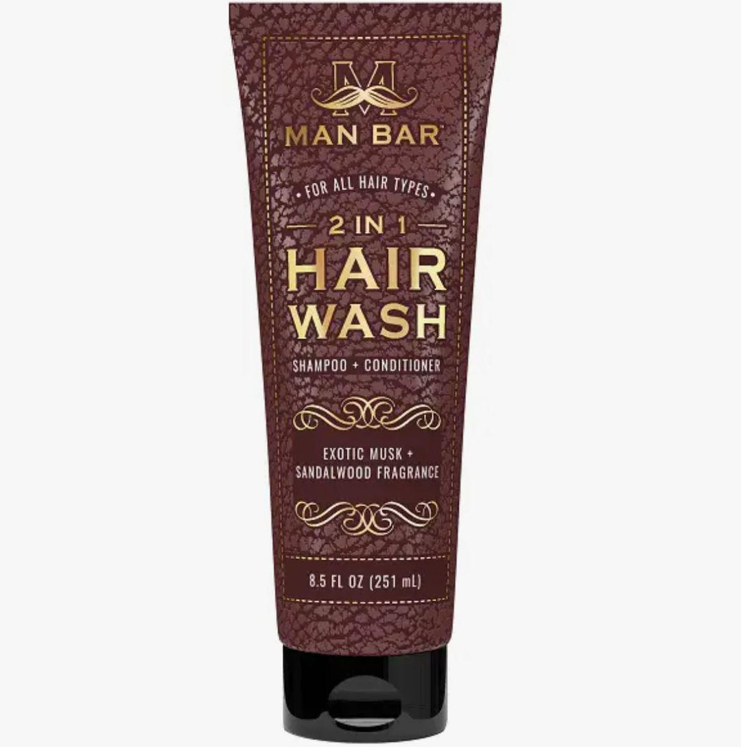 Man Bar 2 in 1 Hair Wash | Exotic Musk & Sandalwood