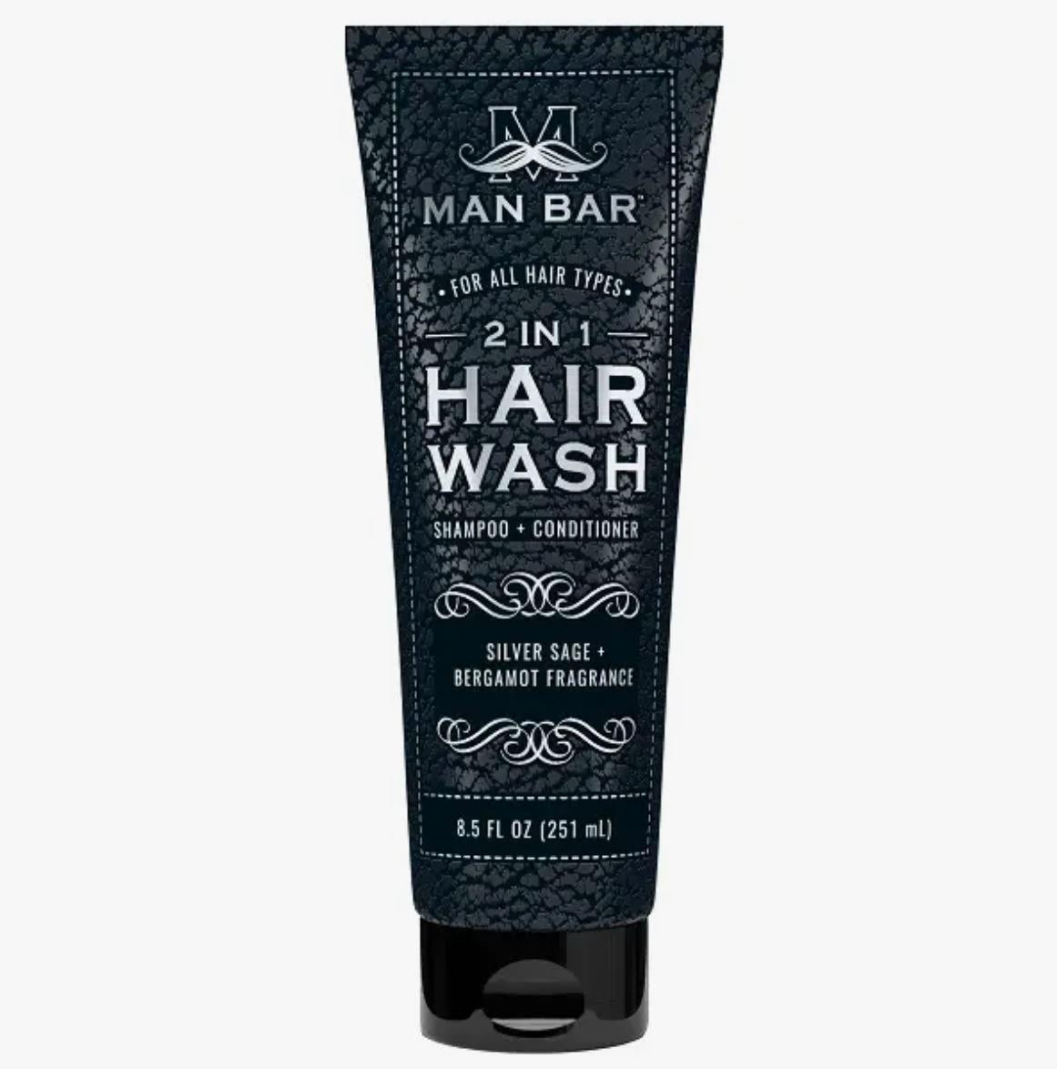 Man Bar 2 in 1 Hair Wash | Silver Sage & Bergamot