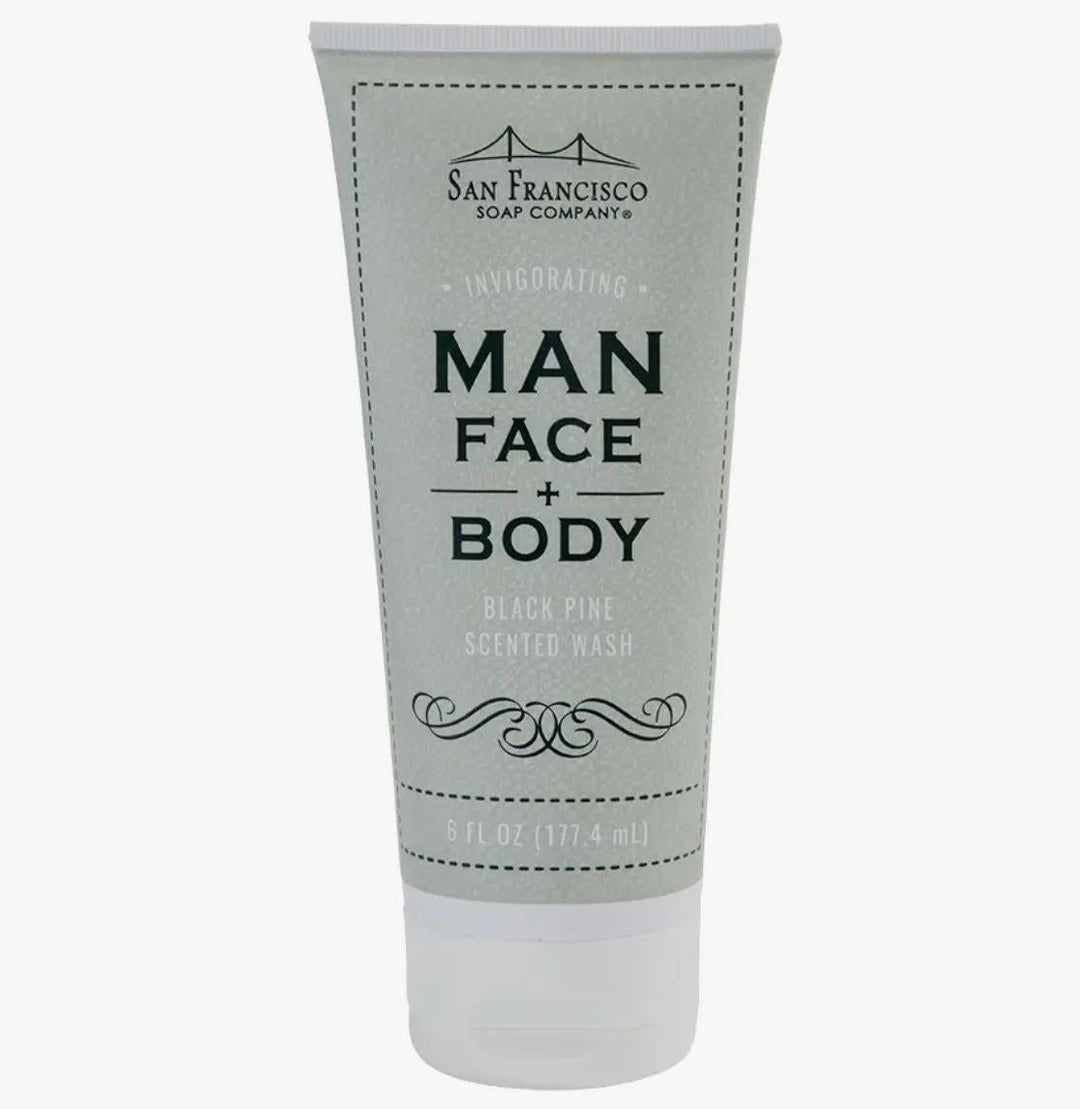 Man Face & Body Wash | Black Pine