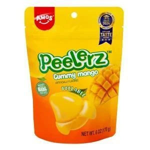 Amos Peelerz  Gummy 6oz Mango Amos Peelerz  Gummy 6oz
