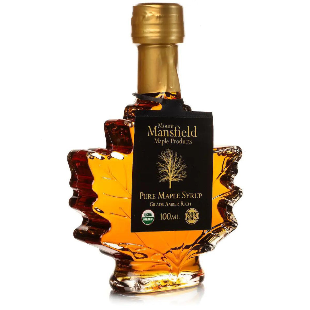 Maple Leaf Bottle Organic Pure Vermont Maple Syrup Maple Leaf Bottle Organic Pure Vermont Maple Syrup