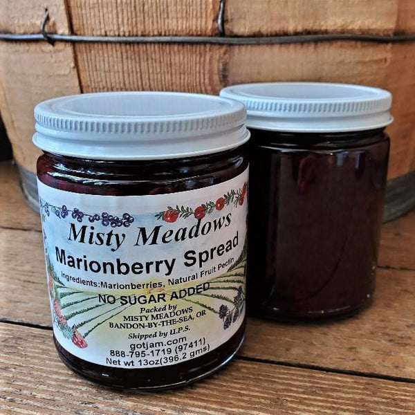 Misty Meadows Sugar Free Jam Spread Marionberry Spread
