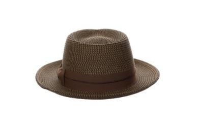 Marton Paper Braid C-Crown Fedora | Brown