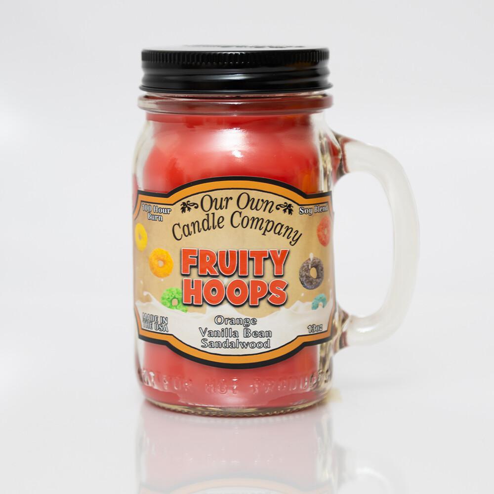 Mason Jar Candle | Fruity Hoops Mason Jar Candle | Fruity Hoops