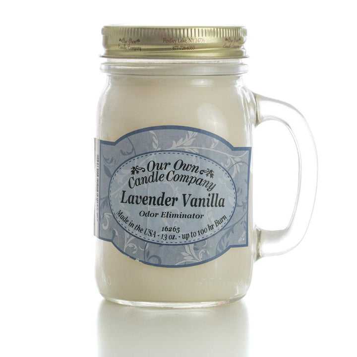 Mason Jar Candle | Lavender Vanilla Odor Illuminator