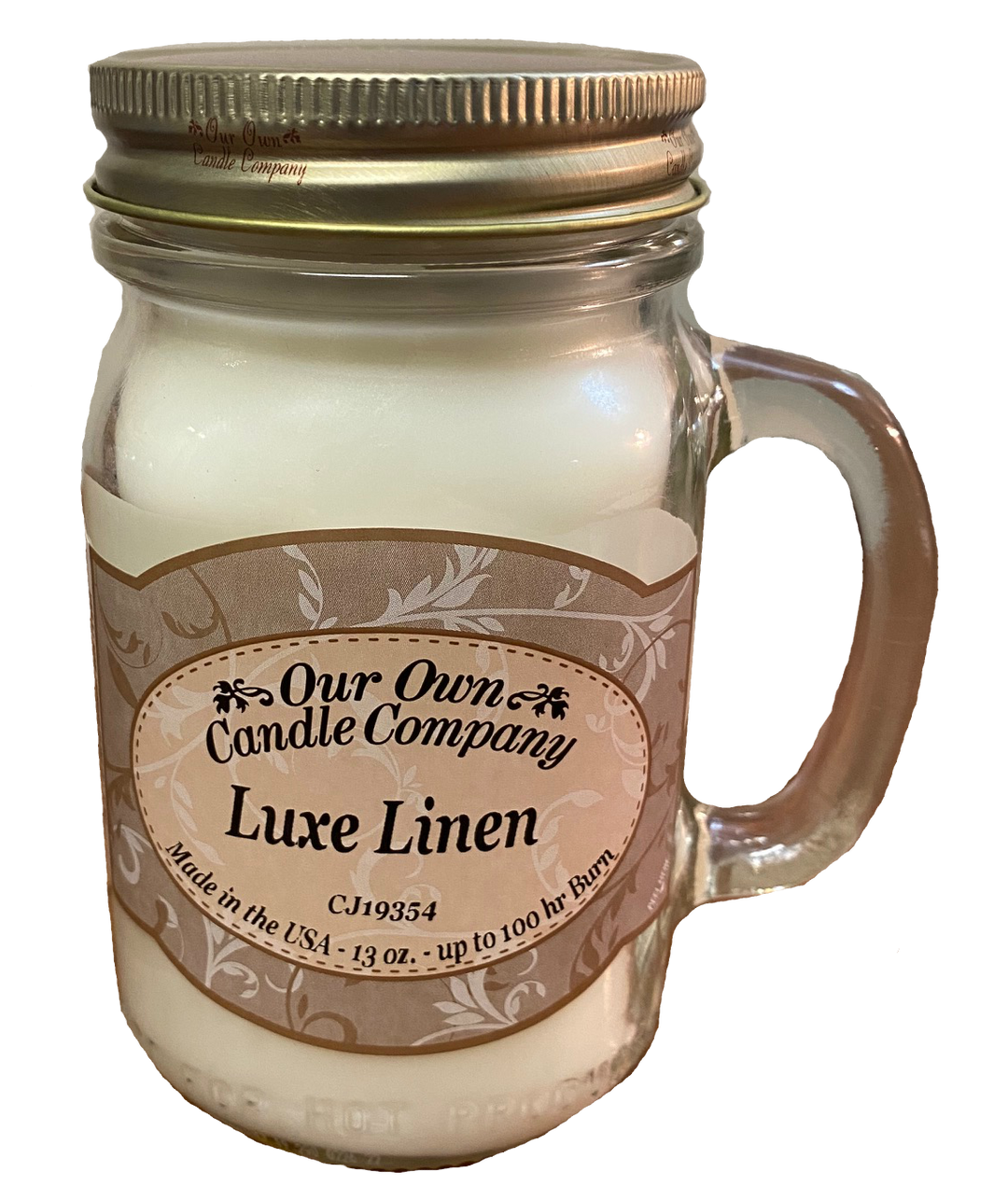 Mason Jar Candle | Luxe Linen Mason Jar Candle | Luxe Linen