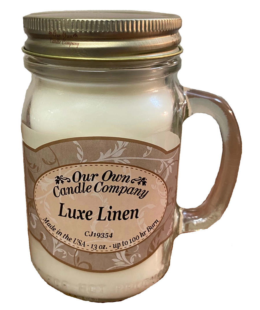 Mason Jar Candle | Luxe Linen Mason Jar Candle | Luxe Linen