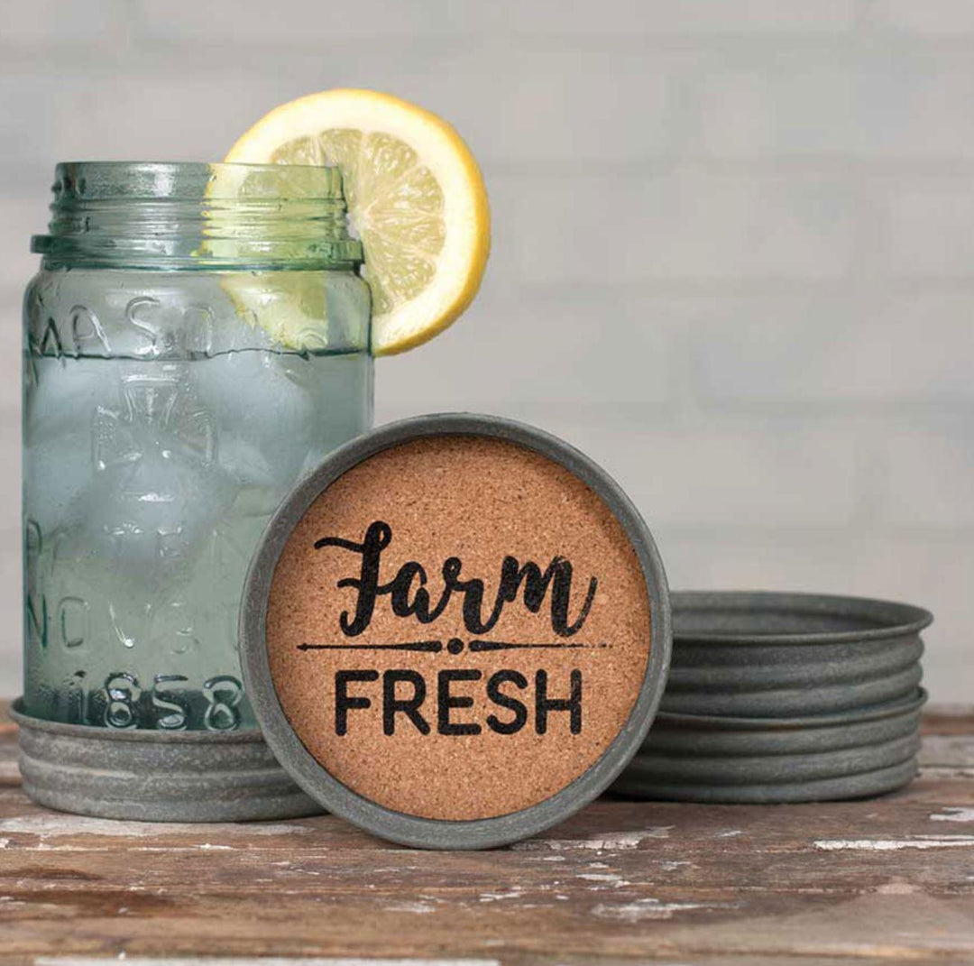 Mason Jar Lid Coaster | Farm Fresh