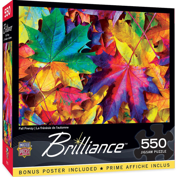 Masterpieces Puzzles Brilliance - Fall Frenzy 550 Piece Puzzle