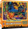 Masterpieces Puzzles Glow in the Dark - A Scary Night Outside 1000 Piece Puzzle