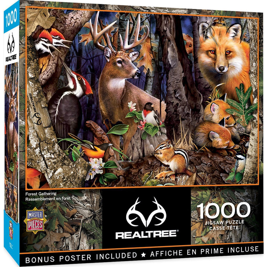 Masterpieces Puzzles Realtree - Forest Gathering 1000 Piece Puzzle