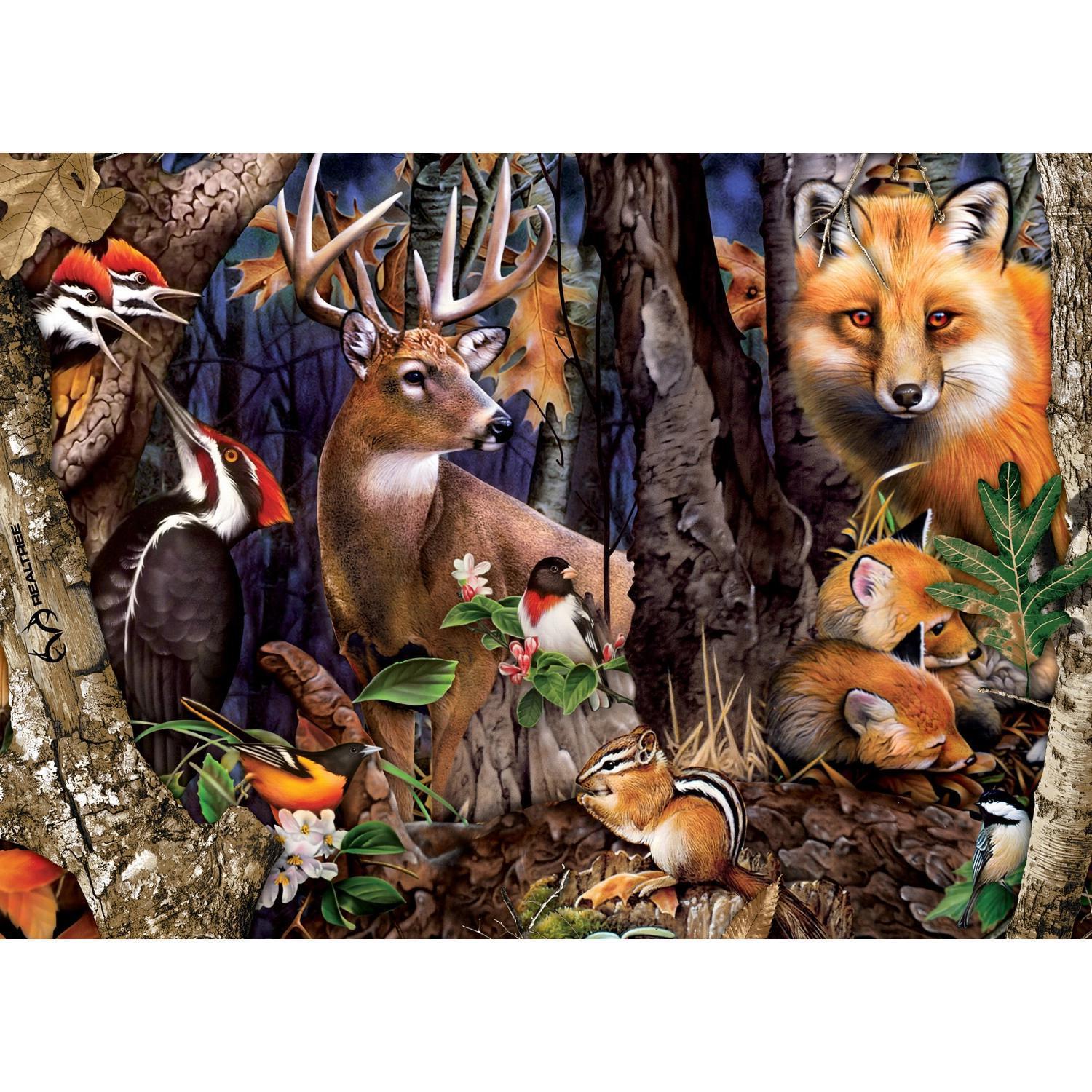 Masterpieces Puzzles Realtree - Forest Gathering 1000 Piece Puzzle