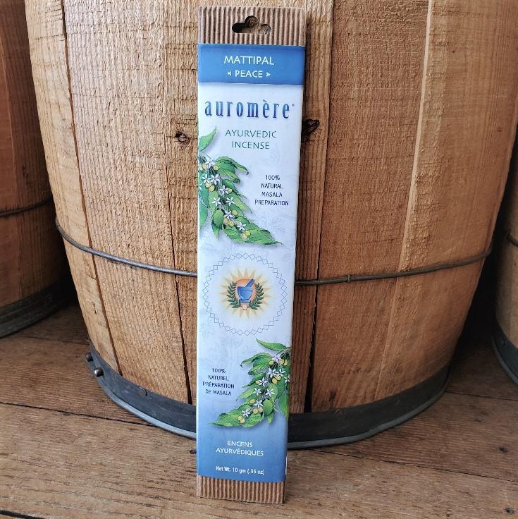 Auromere Ayurvedic Incense Mattipal (Peace) Auromere Ayurvedic Incense