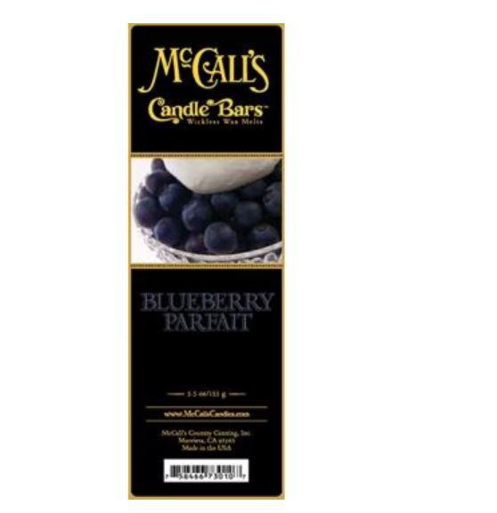 McCall's Candle Bars Wax Melts | Blueberry Parfait
