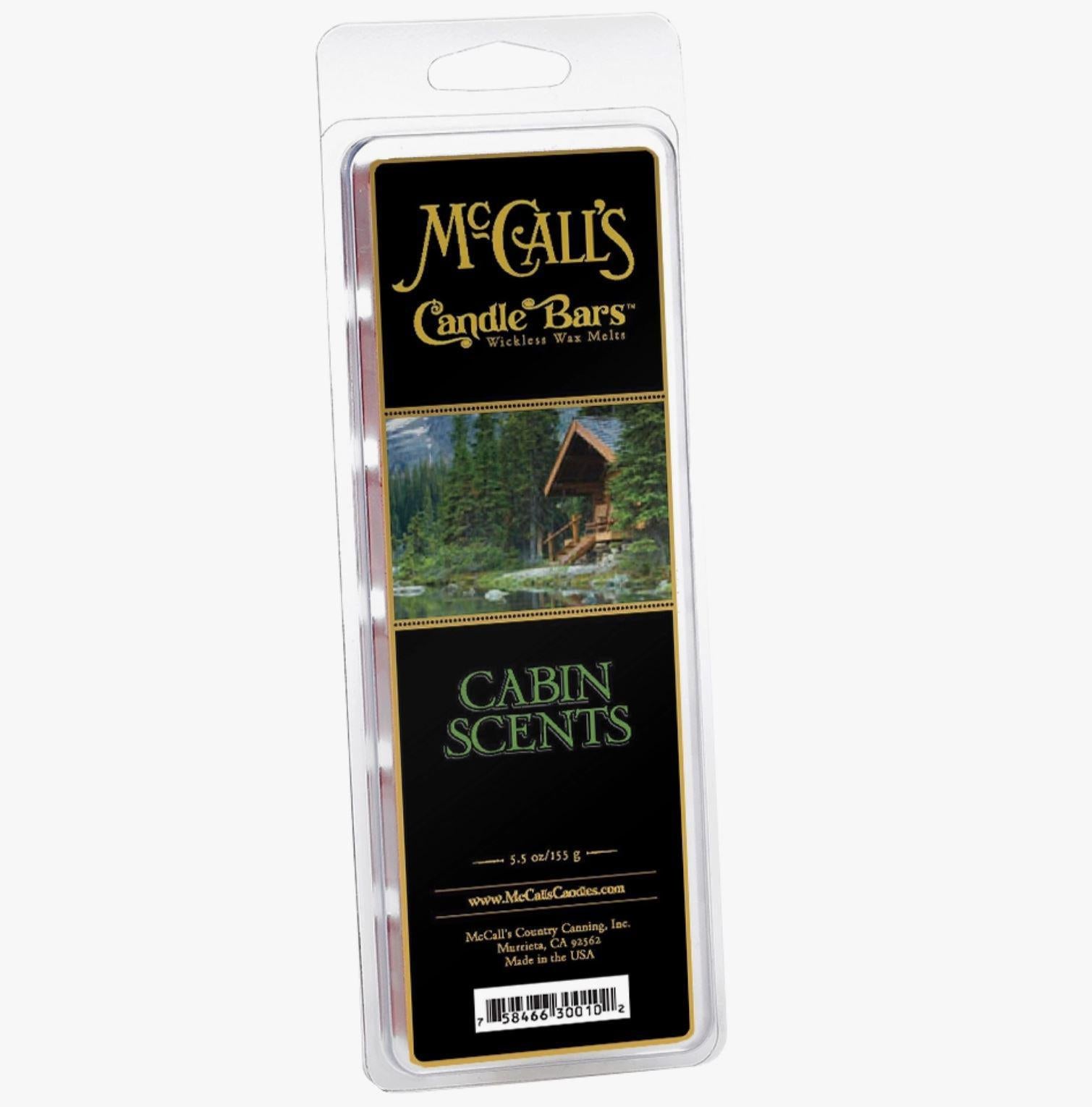 McCall's Candle Bars Wax Melts | Cabin Scents