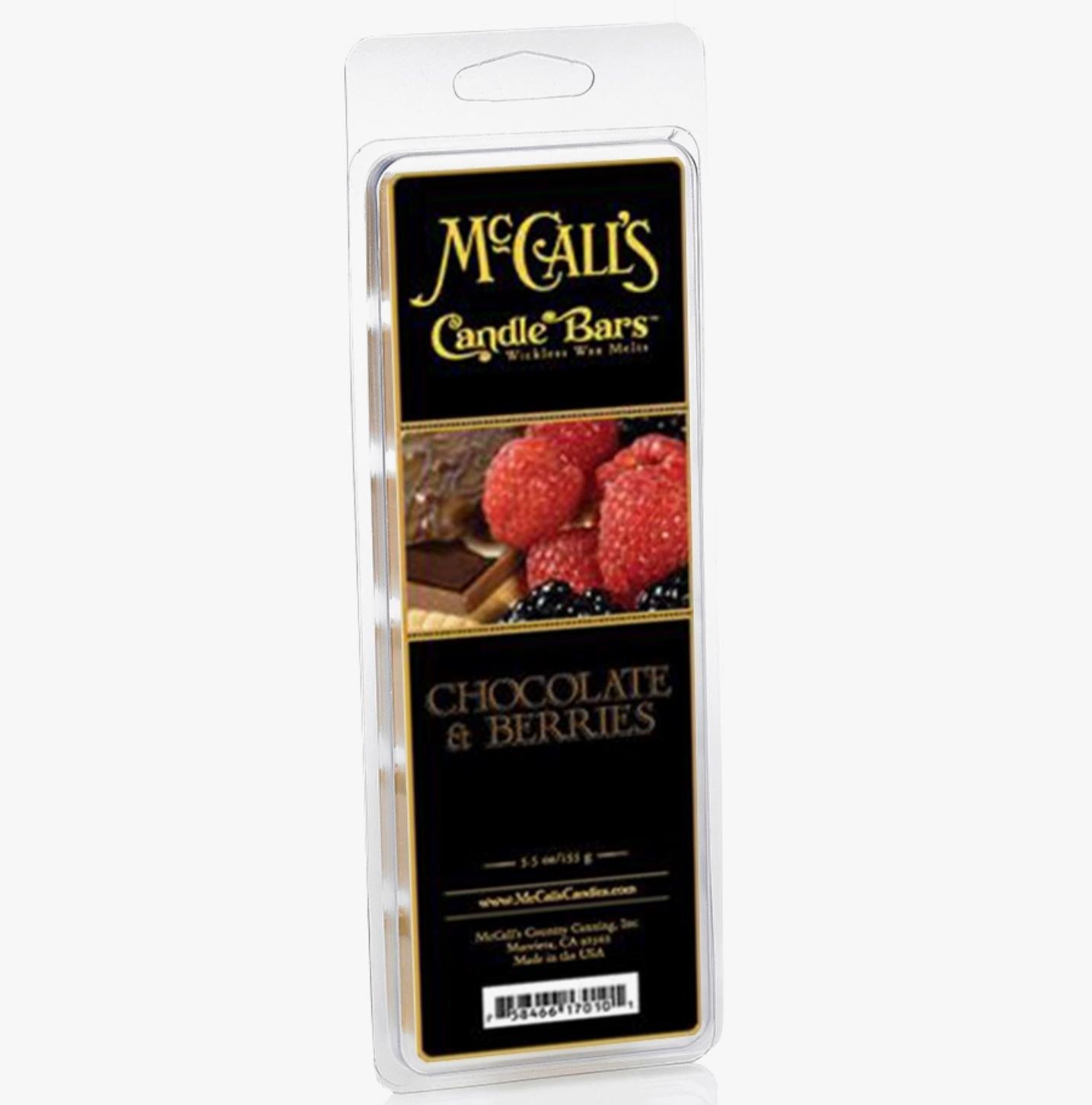 McCall's Candle Bars Wax Melts | Chocolate & Berries