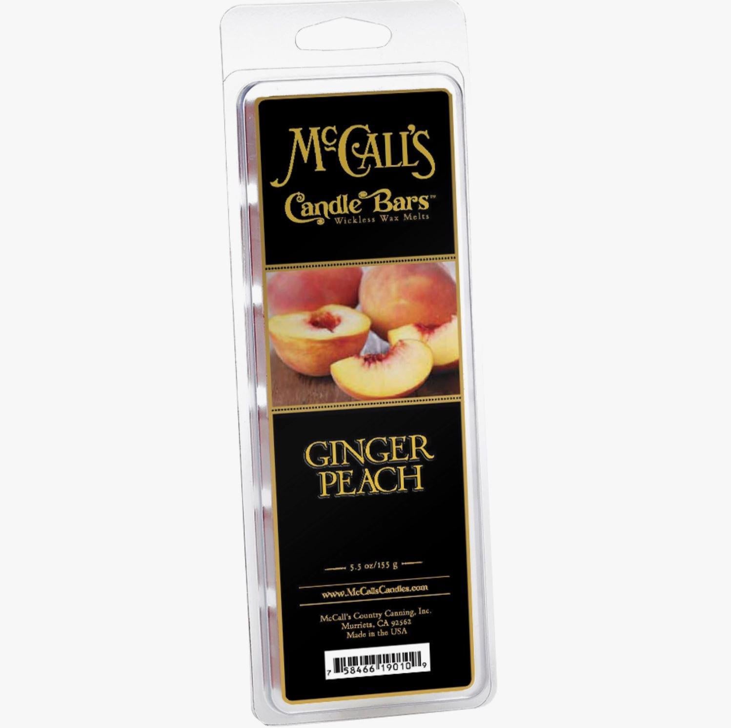 McCall's Candle Bars Wax Melts | Ginger Peach