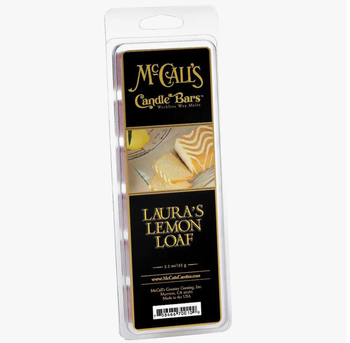 McCall's Candle Bars Wax Melts | Laura's Lemon Loaf