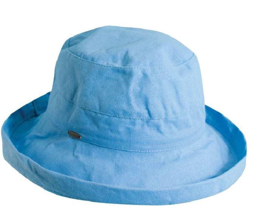 Women's Cotton Sun Hat | Bari Medium Blue