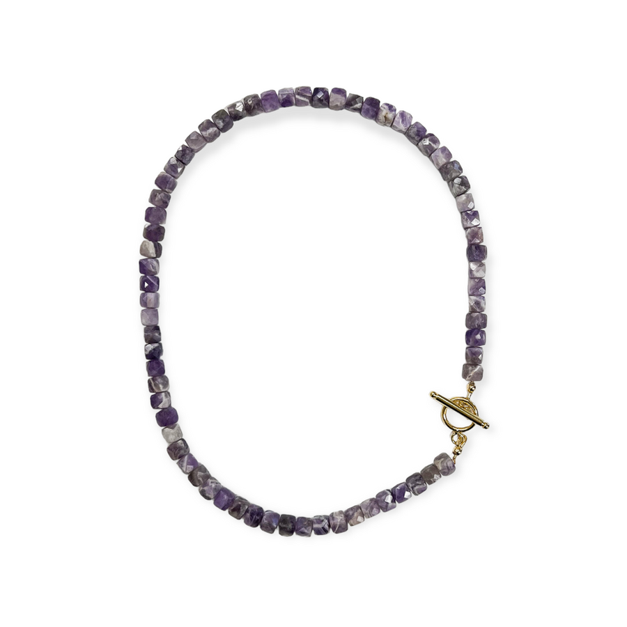 Meghan Bo Amethyst Toggle Necklace