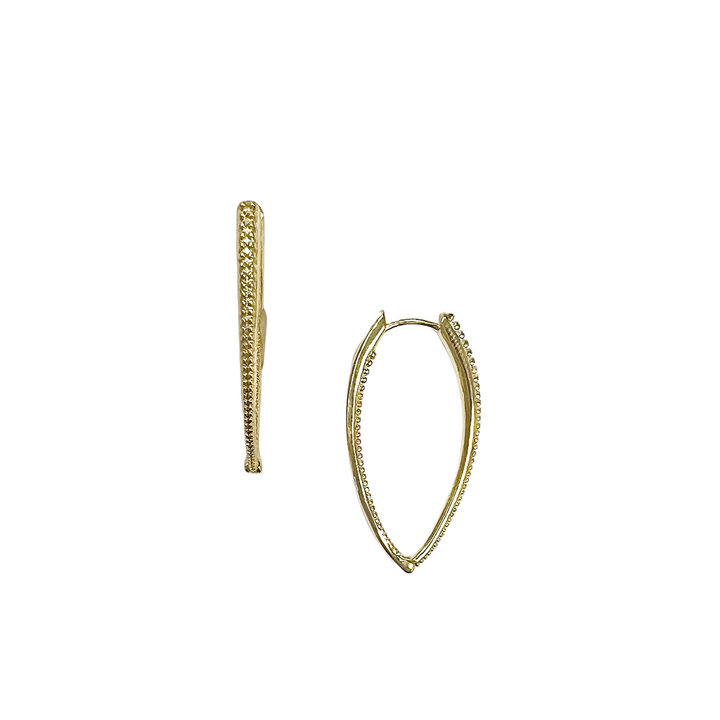 Meghan Bo Dotted Oval Hoops
