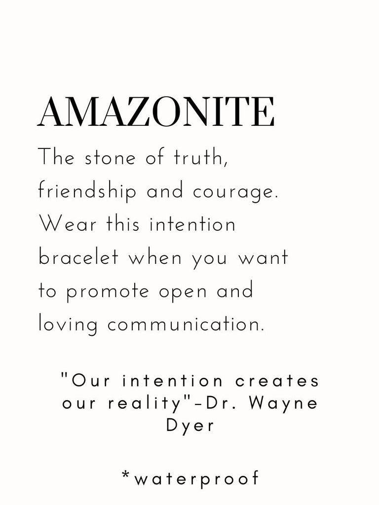 Meghan Bo Intention Bracelet Amazonite- Truth