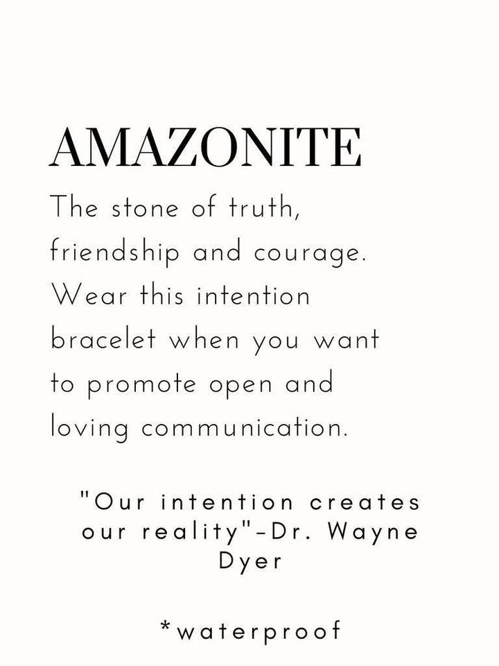Meghan Bo Intention Bracelet Amazonite- Truth