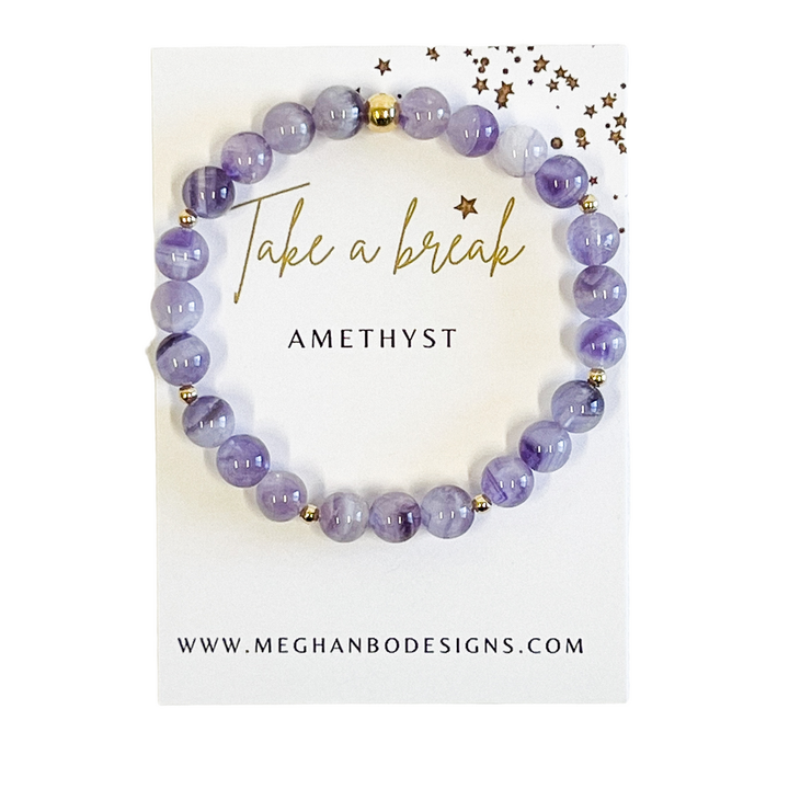 Meghan Bo Intention Bracelet Amethyst Healing