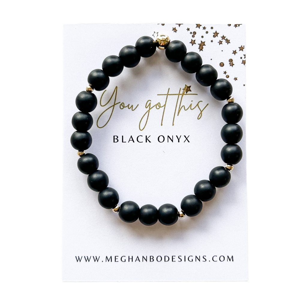Meghan Bo Intention Bracelet Black Onyx- Strength