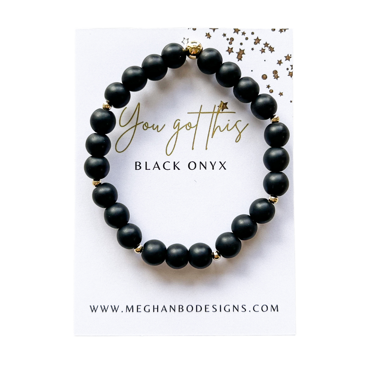 Meghan Bo Intention Bracelet Black Onyx- Strength