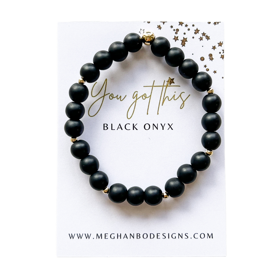Meghan Bo Intention Bracelet Black Onyx- Strength