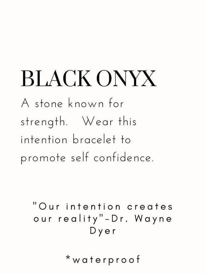 Meghan Bo Intention Bracelet Black Onyx- Strength