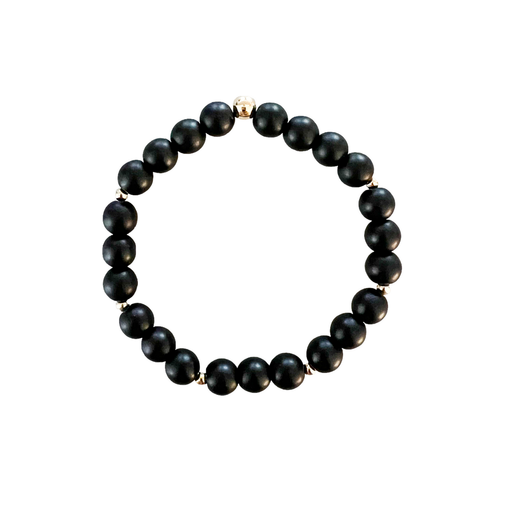 Meghan Bo Intention Bracelet Black Onyx- Strength