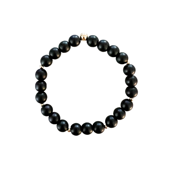 Meghan Bo Intention Bracelet Black Onyx- Strength