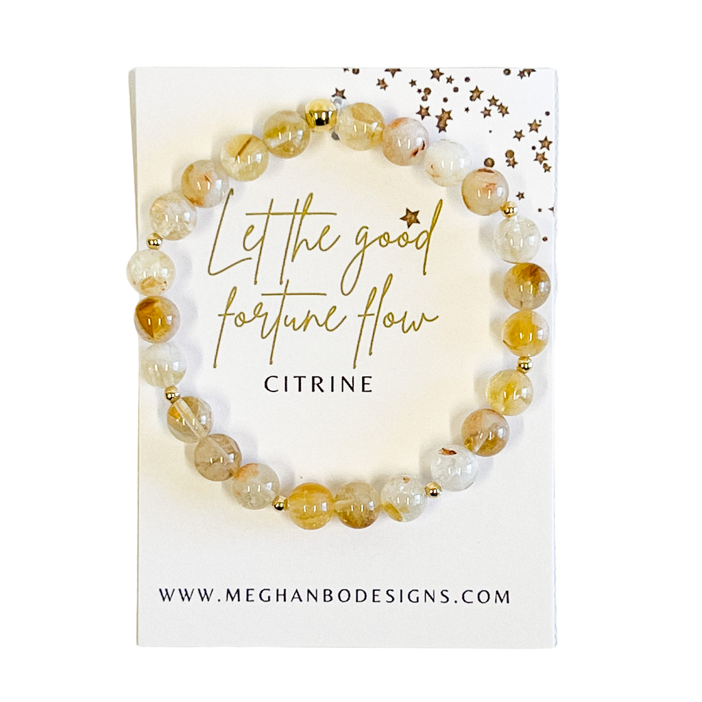 Meghan Bo Intention Bracelet Citrine- Luck