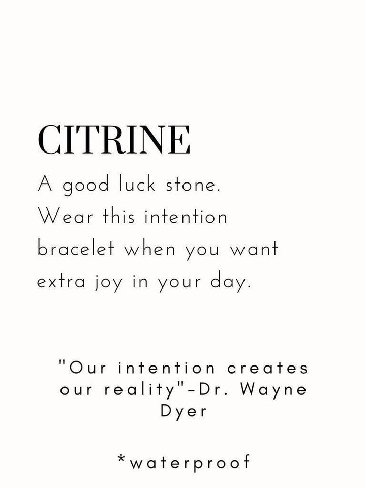 Meghan Bo Intention Bracelet Citrine- Luck