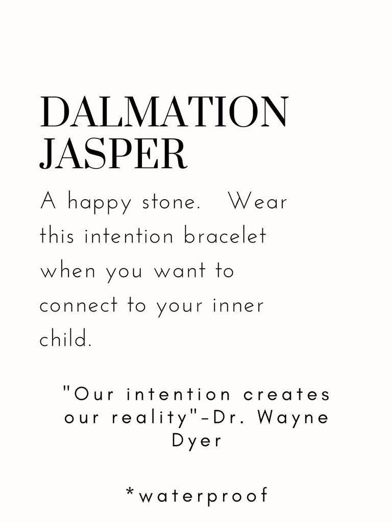 Meghan Bo Intention Bracelet Dalmation Jasper- Happiness