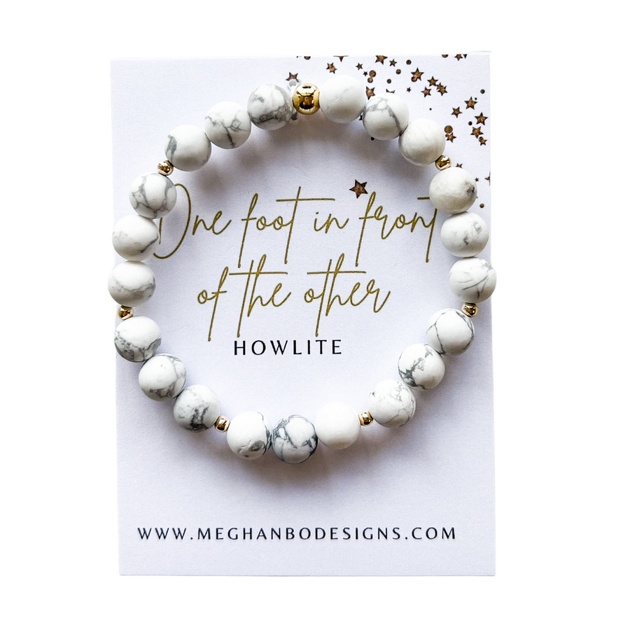 Meghan Bo Intention Bracelet Howlite- Grounding